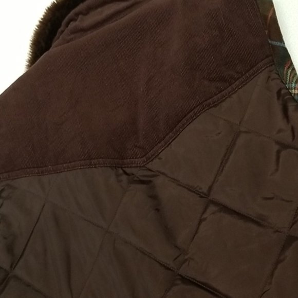 CAbi Brown Quilted Plaid Vest - Picture 7 of 10